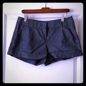Express Denim Twill Cuffed Shorts
